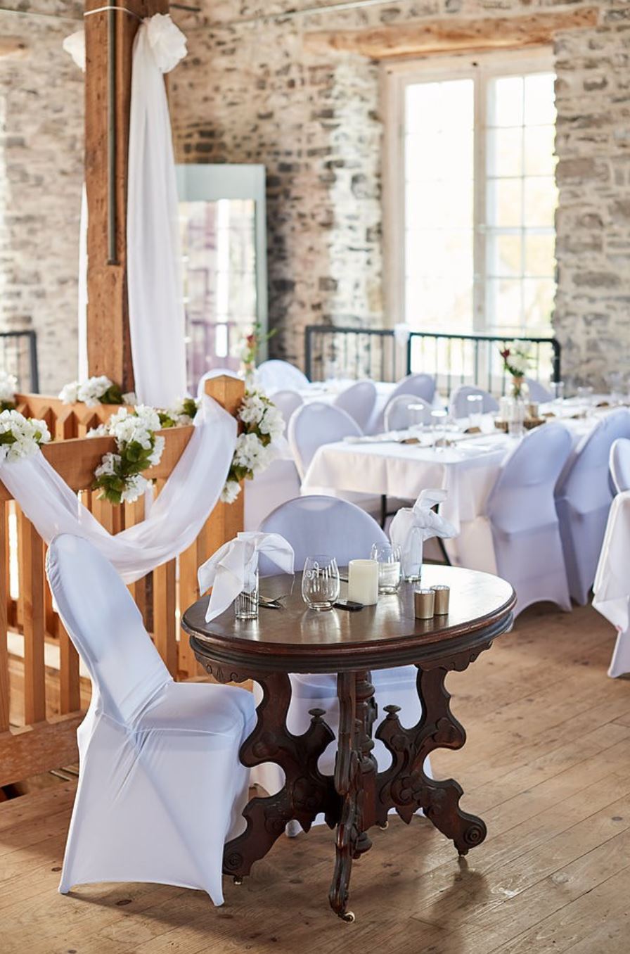 interior mill wedding venue